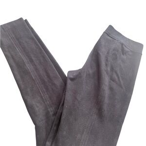 Black suede like leggings S